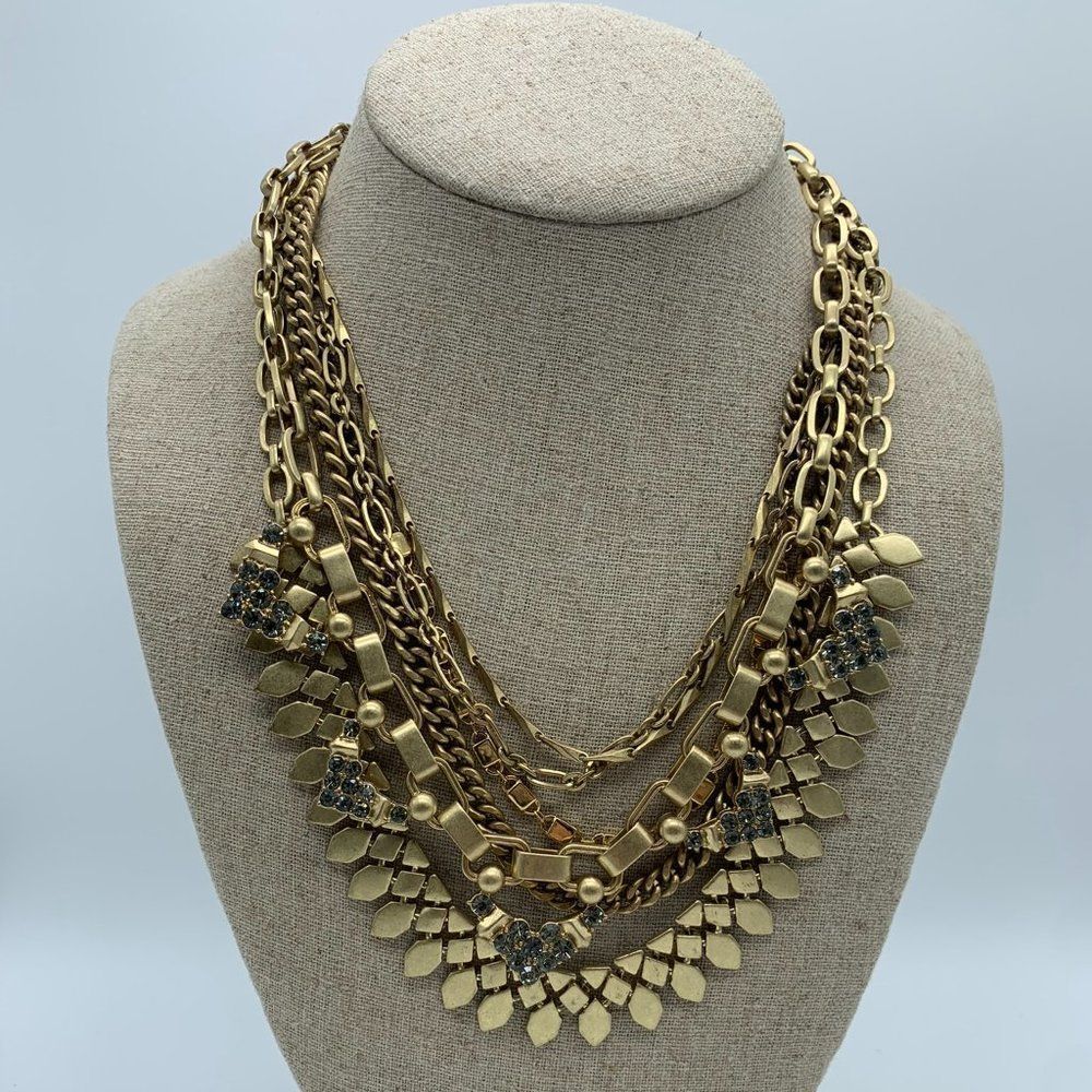 Stella & Dot Sutton Necklace in Gold - 5 Ways to Wear!